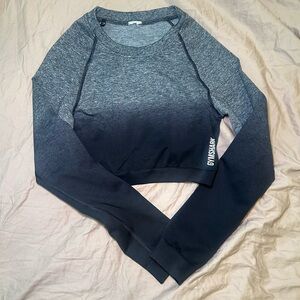 Gymshark Adapt Ombré Seamless Long Sleeve Crop Top